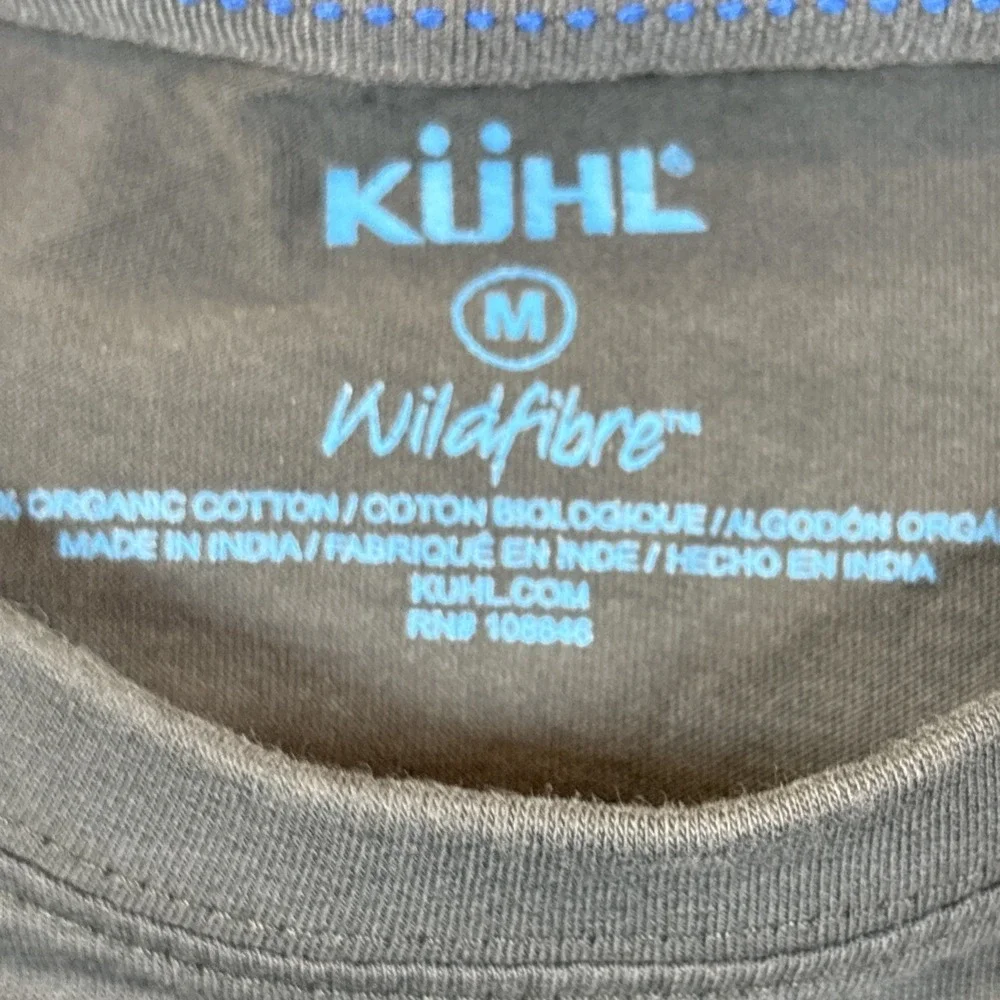 Kuhl‎ Shirt Mens Medium Gray Mountain Graphic Crewneck Casual Outdoor Tee Cotton